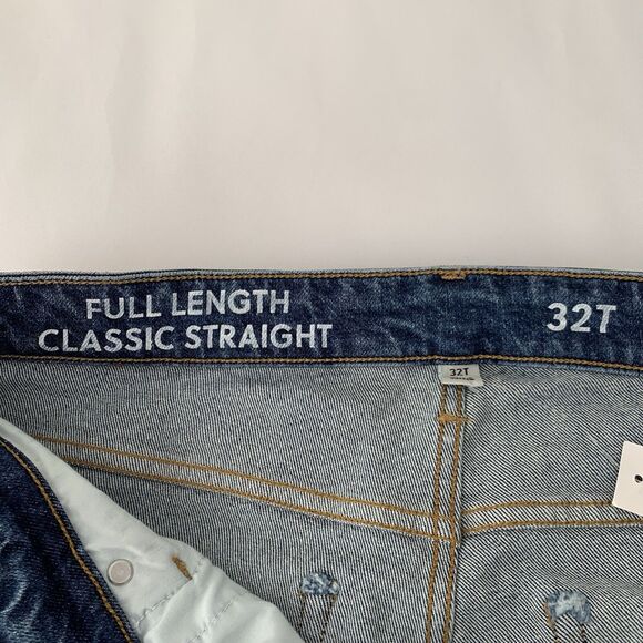 NWT J Crew Jeans Women 32 Tall Curvy Classic Straight Denim High Rise Preppy Mom - Picture 4 of 10